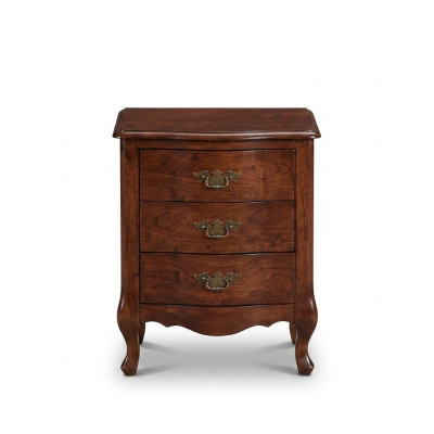 Nightstand Luxury Wood Nightstands Table Consoles Classic Style Brown