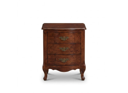 Nightstand Luxury Wood Nightstands Table Consoles Classic Style Brown