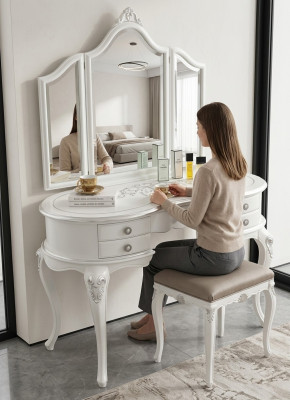 Dressing table with mirror complete set bedroom new 2-piece console