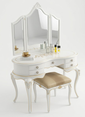 Dressing table with mirror complete set bedroom new 2-piece console