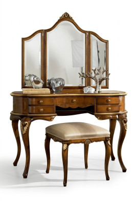 Makeup table mirror luxury console dresser bedroom wood design new