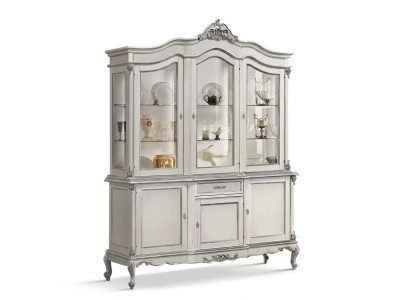 Display cabinet glass cabinet solid wood display sideboard Italian living room furniture new