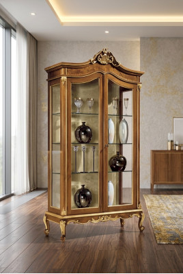 Glass cabinet display furniture wooden cabinet luxury display case wood new
