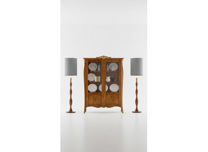 Luxury wooden display cabinet sideboard design brown Italian furniture cabinet new
