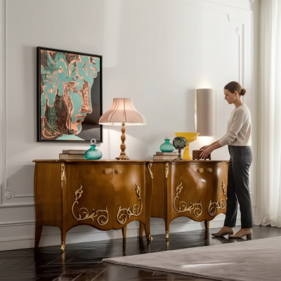 Sideboard wood cabinet dresser cabinets furniture Italian interior design