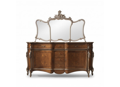 Sideboard with mirror living room sideboard furniture design cabinet brown new
