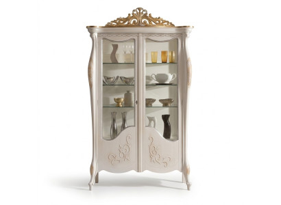 Display glass cabinet living room wood sideboard Italian furniture