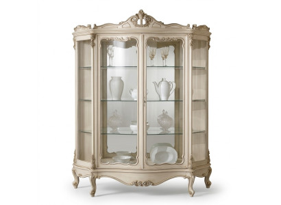 Display cabinet glass cupboard display case living room wood sideboard luxury furniture new