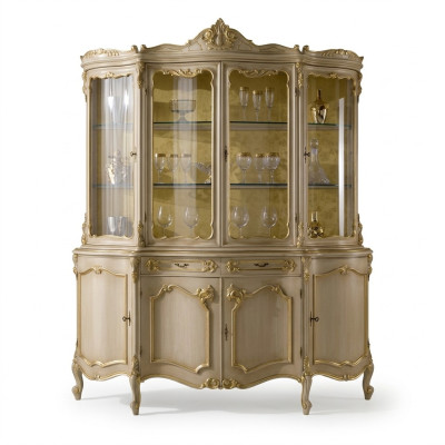 Living room display cabinet glass cupboard cabinets display cases wood Italian furniture