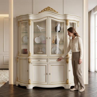 Showcase Italian Luxury Furniture Display Sideboard Cabinet Glass Design