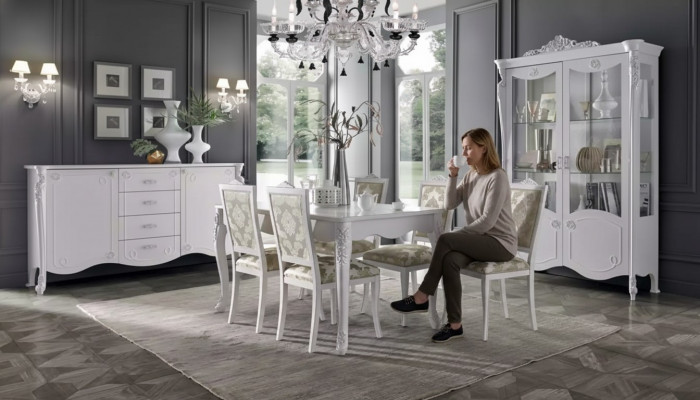 Dining table 4x chairs chair dining room dining set modern sideboard set