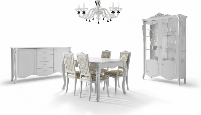 Dining table 4x chairs chair dining room dining set modern sideboard set