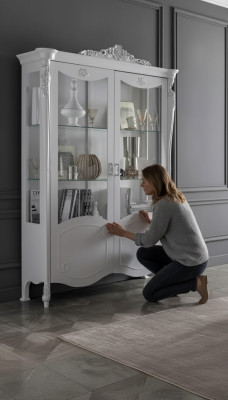 Luxury style cabinet sideboard display cabinet design Italian furniture