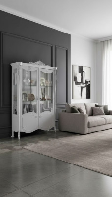 Luxury style cabinet sideboard display cabinet design Italian furniture