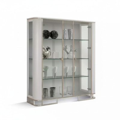 Showcase Wood Luxury Classic Sideboard Design Furniture Italian White