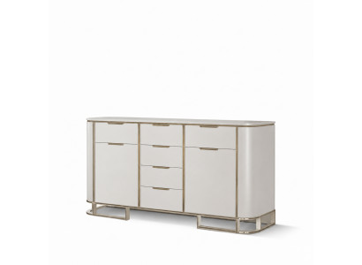 Sideboard Italian Wood Furniture Design Luxury White Dresser Cabinet New