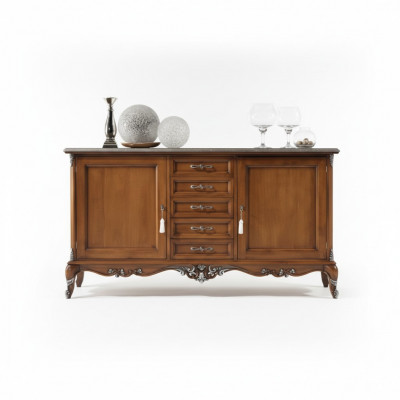 Sideboard, dresser, sideboard, solid wood, living room, Italian cabinet furniture.