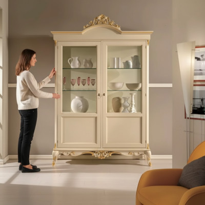 Design wooden cabinet showcase cabinets Italian-style furniture sideboard