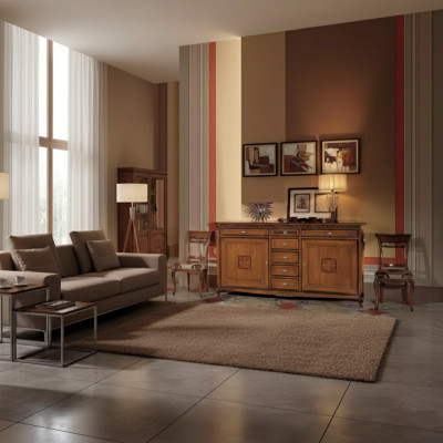 Luxury wardrobe furniture wooden cabinet Italian sideboard dresser cabinet