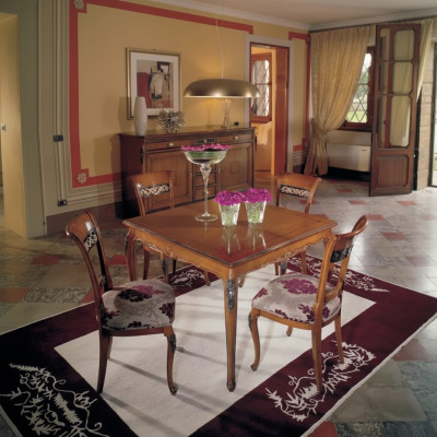 Complete Set Dining Table with 4 Chairs Dining Room Set Dining Group Wood Table 5-piece Set