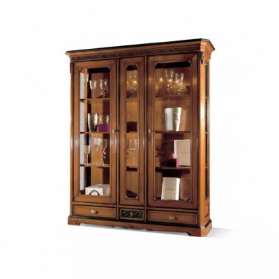 Italian luxury living room furniture display cabinet classic style new