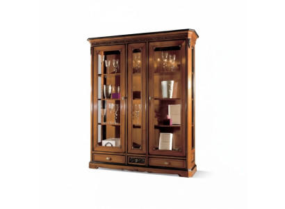 Italian luxury living room furniture display cabinet classic style new