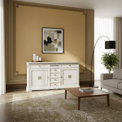 Sideboard Buffet Solid Wood Italian Cabinet Furniture Dresser Living Room