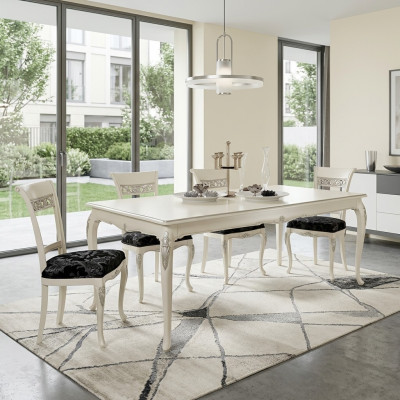 Dining room set dining table 4x chairs suite table group 5-piece complete