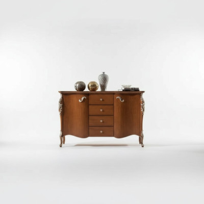 Sideboard Cabinets Furniture Solid Italian Wooden Cabinet Brown New