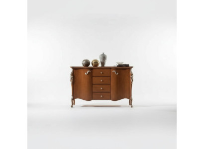 Sideboard Cabinets Furniture Solid Italian Wooden Cabinet Brown New