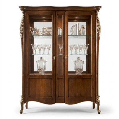 Italian luxury wood furniture classic style display cabinet living room new
