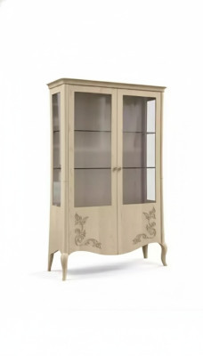 Showcase Wood Luxury Classic Sideboard Design Furniture Italian Beige