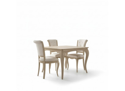 Dining room set 6-piece. Dining table 4x chairs sideboard group suite beige