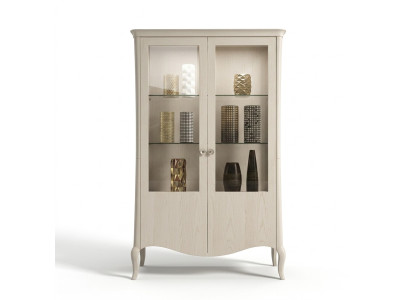 Showcase luxury cabinet white wood cabinets living room glass cabinet new
