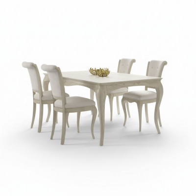 Dining room table dining table with 4 chairs set furniture set 5-piece furniture