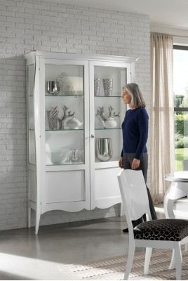 Display Cabinet White Luxury Italian Furniture Cabinets Living Room