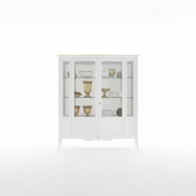 Showcase Italian luxury living room furniture cabinet classic style wood