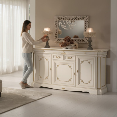 Chest sideboard cabinet wood chests Italian furniture solid new