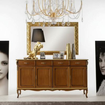Italian style furniture sideboard cabinet designer brown dresser new