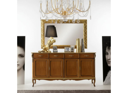 Italian style furniture sideboard cabinet designer brown dresser new