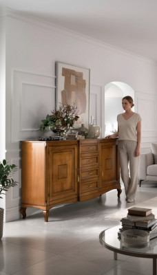 Sideboard with drawers wooden sideboard living room cabinet solid new