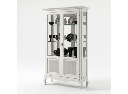 Display cabinet showcases luxury glass cupboard wood design furniture Italy