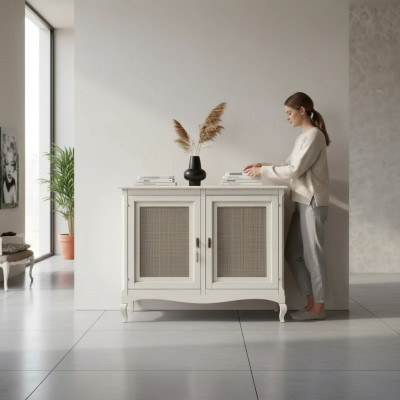 Sideboard dresser cabinet cupboards chests wood luxury furniture white