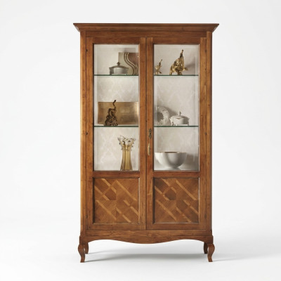 Wood display cabinet showcase living room furniture glass sideboard luxury new