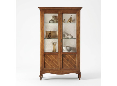 Wood display cabinet showcase living room furniture glass sideboard luxury new