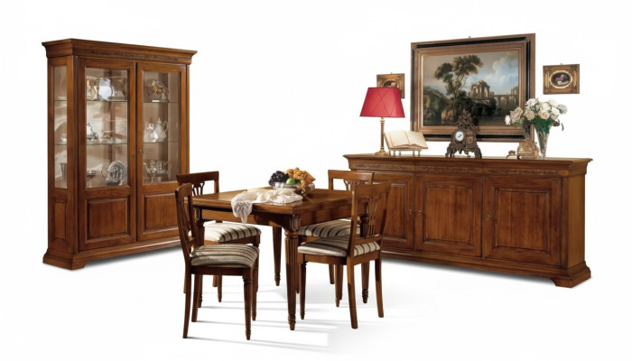 Dining Table, Table Furniture 4x Chairs Set, 7-piece Design Dining Room Set, New