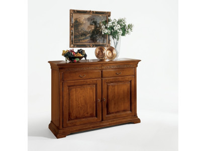 Italian style furniture sideboard brown luxury dresser wooden living room
