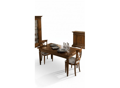Complete dining table set with 4 chairs, dining room set, dining group, brown table 5-piece set