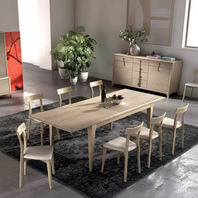 Dining set dining table 6 x chairs set table dining group 7-piece table dining room