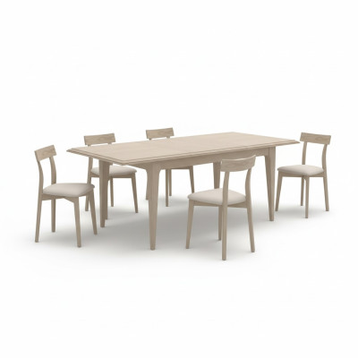 Dining set dining table 6 x chairs set table dining group 7-piece table dining room